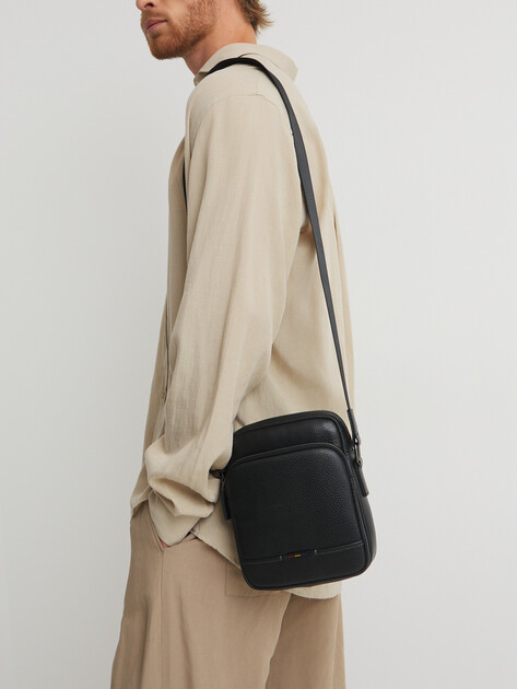 Мужская сумка через плечо TENDANCE, Артикул 882184, черный | 3996486. Ракурс 2