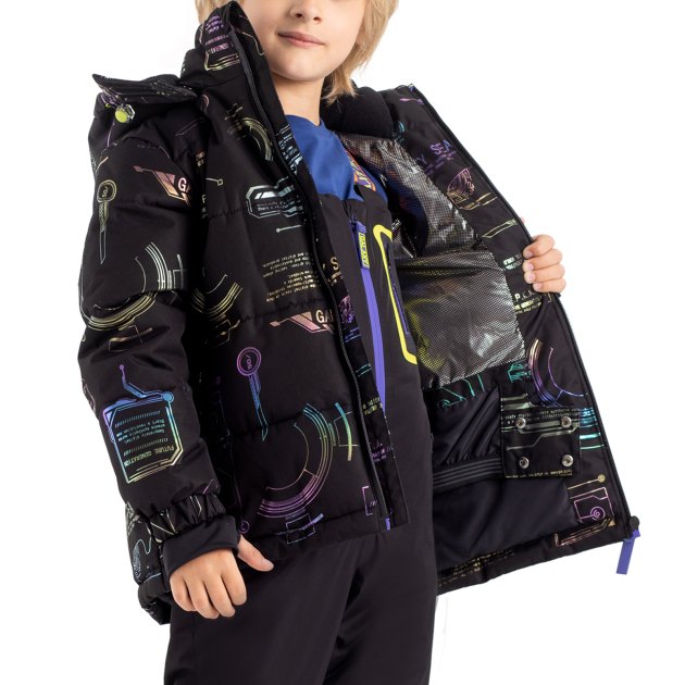 Детский пуховик KAPIKA, Артикул KKBCK10-99, черный | 3997041. Ракурс 3