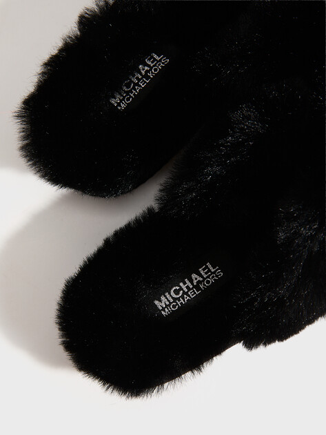 Женские шлепанцы MICHAEL KORS LALA SLIPPER, Артикул 40R1LAFP1D, черный | 3997123. Ракурс 4