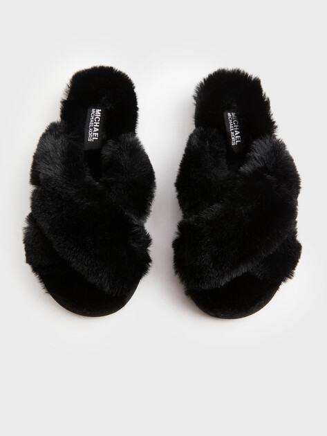 Женские шлепанцы MICHAEL KORS LALA SLIPPER, Артикул 40R1LAFP1D, черный | 3997123. Ракурс 5