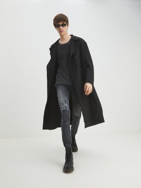 Мужские джинсы JUST CAVALLI, Артикул 75OAB5J0, черный | 3998467. Ракурс 5