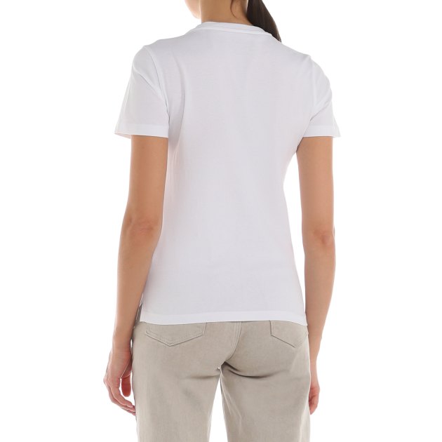 Женская футболка GUESS SS CN COLLAGE TEE, Артикул W4GI17I3Z14, белый | 3999421. Ракурс 4