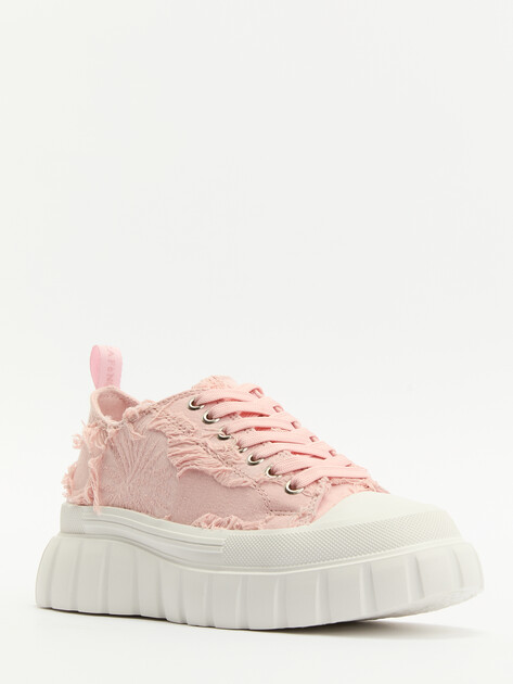 Женские кеды CAFE' NOIR, Артикул DG9003, светло-розовый | 3999908. Ракурс 3