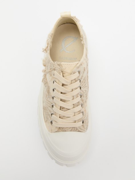 Женские кеды CAFE' NOIR, Артикул DG9003, светло-бежевый | 3999921. Ракурс 5