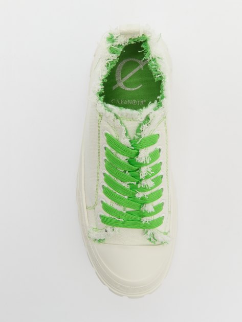 Женские кеды CAFE' NOIR, Артикул DG9004, белый | 3999967. Ракурс 5