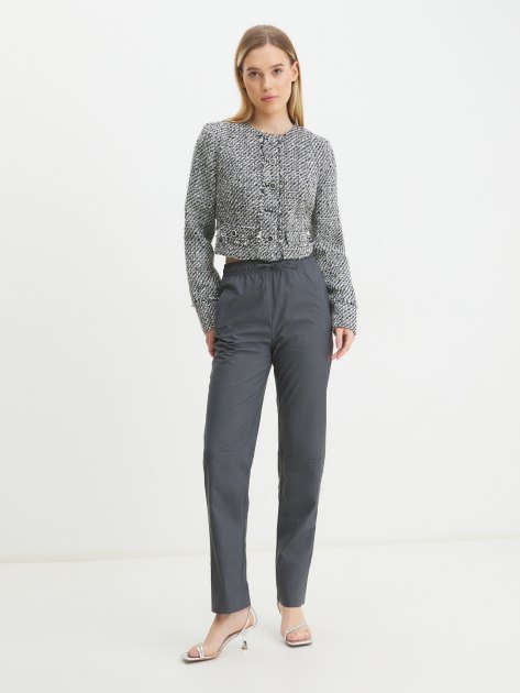 Женские прямые брюки  CALZETTI NICOLE, Артикул NICOLE, графитовый | 4000143. Ракурс 2