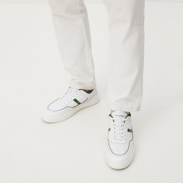 Мужские кеды CAFE' NOIR, Артикул PV1002, белый | 4000368. Ракурс 2