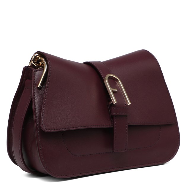 Женская сумка  FURLA, Артикул FURLA FLOW MINI TOP HANDLE, винный | 4001693. Ракурс 2