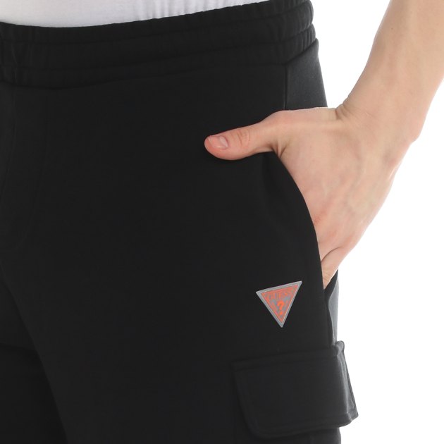 Мужские шорты GUESS HENRIKO CARGO SHORT, Артикул Z4GD09KBK32, черный | 4001786. Ракурс 4