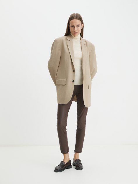 Женские брюки CALZETTI NATALI, Артикул NATALI, темно-коричневый | 4004796. Ракурс 2