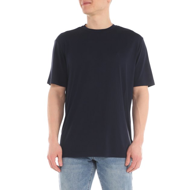 Мужская футболка MARCIANO BY GUESS SS CN LOGO T-SHIRT, Артикул 4GHI066239A, темно-синий | 4004950. Ракурс 2