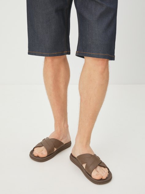 Мужские шлепанцы CARTAGO, Артикул 11608, коричневый | 4007724. Ракурс 2
