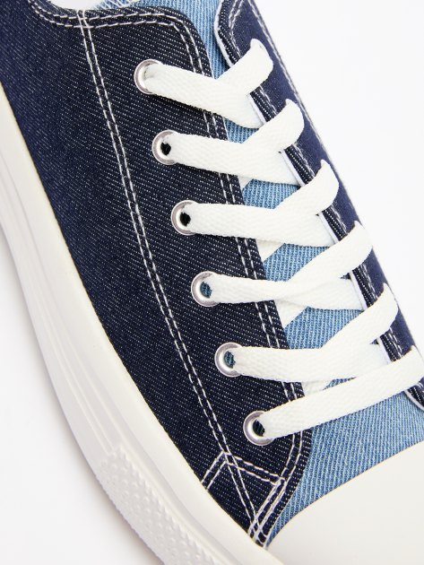 Женские кеды из денима TENDANCE, Артикул AQ515C-05, темно-синий | 4011025. Ракурс 6