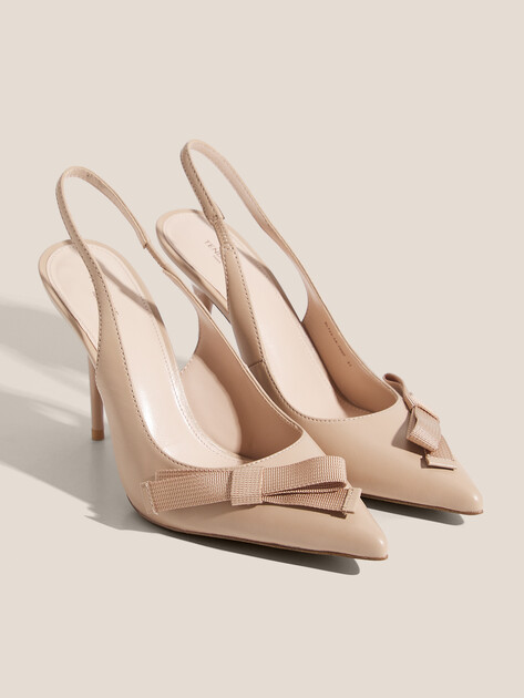 Женские туфли с открытой пяткой (слингбэк) TENDANCE, Артикул RL722-1A, бежевый | 4011985. Ракурс 3
