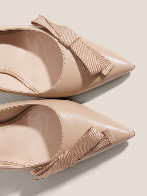 Женские туфли с открытой пяткой (слингбэк) TENDANCE, Артикул RL722-1A, бежевый | 4011985. Ракурс 4
