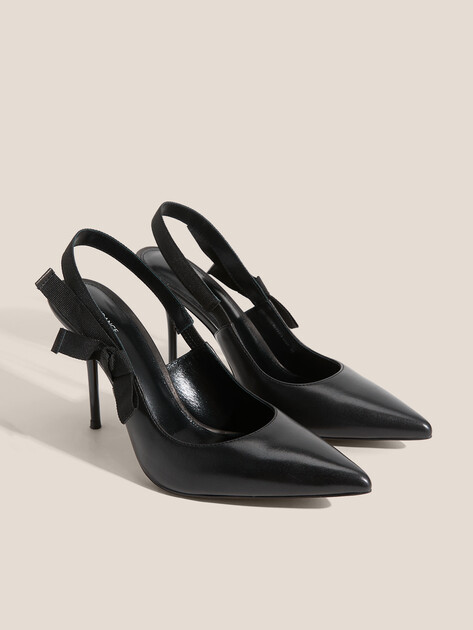 Женские туфли с открытой пяткой (слингбэк) TENDANCE, Артикул RL722-3, черный | 4011987. Ракурс 3