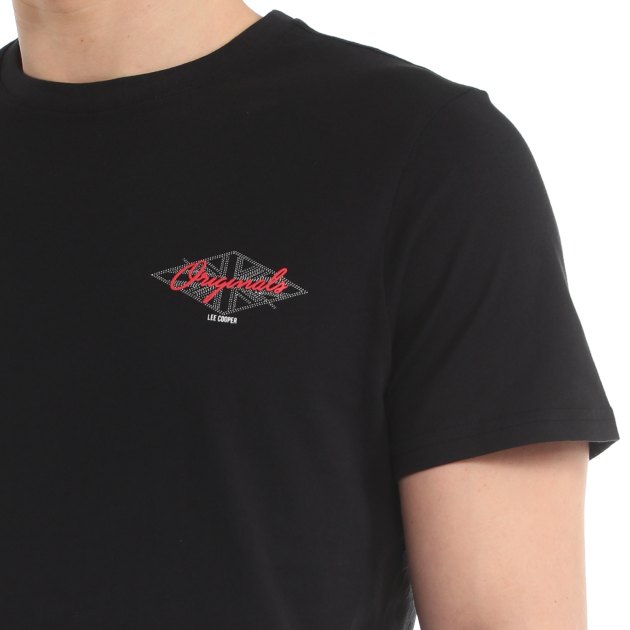 Мужская футболка LEE COOPER, Артикул MT2A119360BSLC5, черный | 4014540. Ракурс 3