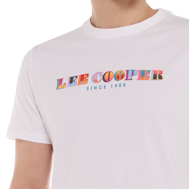 Мужская футболка LEE COOPER, Артикул MT2A122590BSLC1, белый | 4015020. Ракурс 3