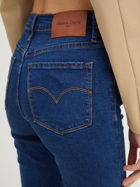 Женские джинсы скинни MAISON DAVID, Артикул A046, синий | 4015115. Ракурс 3