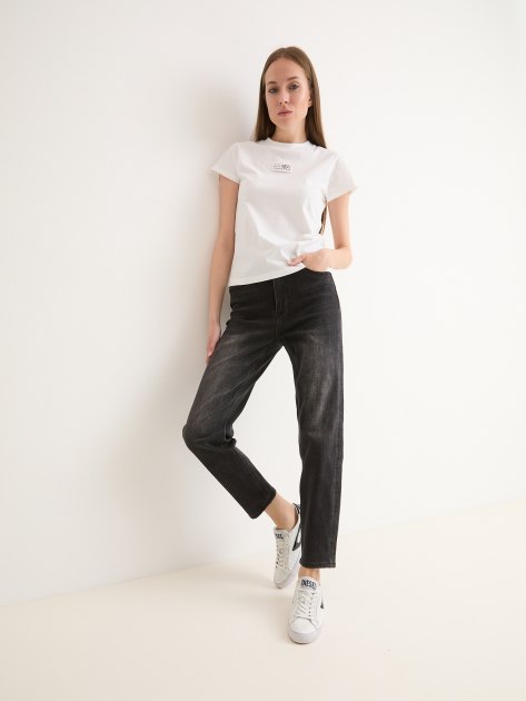 Женские джинсы мом MAISON DAVID, Артикул DX0602, черный | 4015124. Ракурс 5