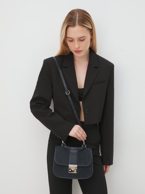 Женская сумка с ручкой TENDANCE, Артикул MRH23-327, темно-синий | 4015763. Ракурс 2