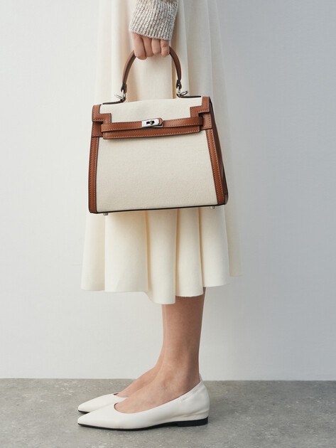 Женская сумка с ручкой TENDANCE, Артикул MRH23-311, бежевый | 4015767. Ракурс 1