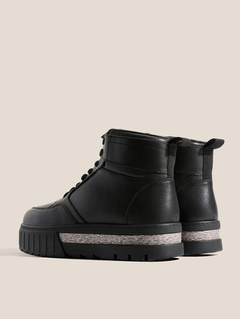 Женские высокие кеды TENDANCE, Артикул YS-38075-51, черный | 4020324. Ракурс 6