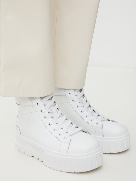 Женские высокие кеды TENDANCE, Артикул YS-38075-52, белый | 4020325. Ракурс 2