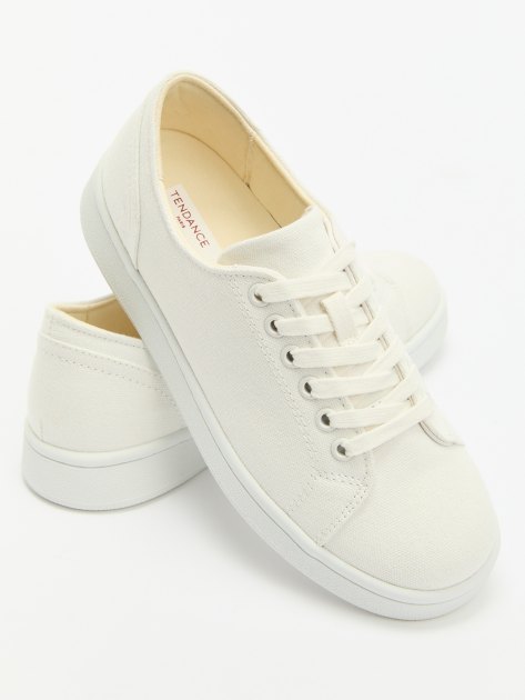 Женские кеды из денима TENDANCE, Артикул YS-38091A-10, белый | 4020338. Ракурс 6