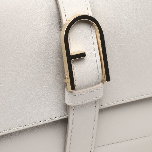Женская сумка  FURLA, Артикул FURLA FLOW MINI TOP HANDLE, бледно-серый | 4024084. Ракурс 4