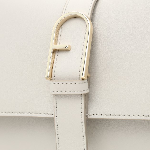 Женская сумка с ручкой FURLA, Артикул FURLA FLOW M TOP HANDLE, бледно-серый | 4024759. Ракурс 4