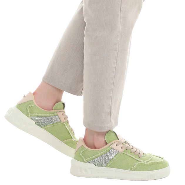 Женские кеды MAIMAI FLUFFY WILD, Артикул FLUFFY WILD, зеленый | 4026175. Ракурс 4