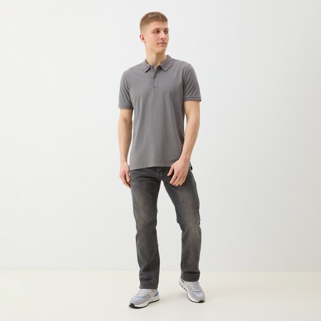 Мужское поло GEOX M POLO JERSEY G, Артикул M4510N, серый | 4026579. Ракурс 2