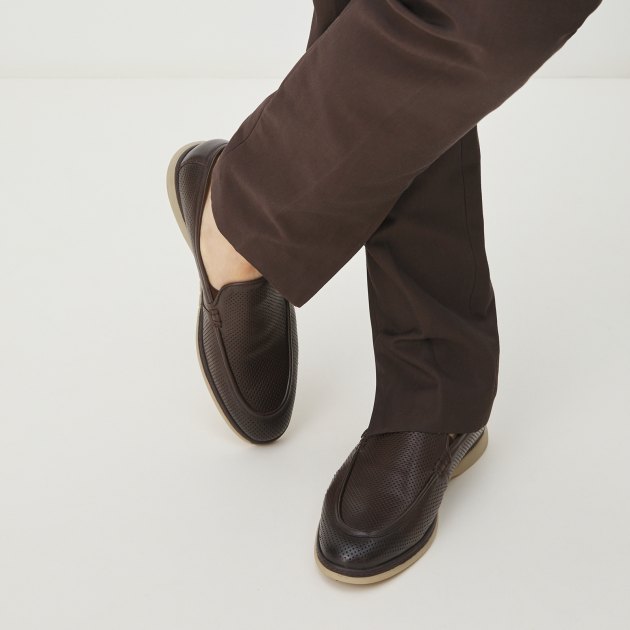 Мужские лоферы TENDANCE, Артикул LD-M190B-60, темно-коричневый | 4027063. Ракурс 2