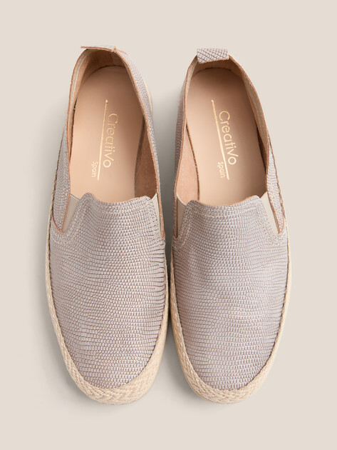 Женские слипоны CREATIVO SPAIN, Артикул 3626/3606, серый | 4028329. Ракурс 5
