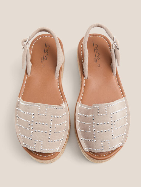 Женские сандалии CREATIVO SPAIN, Артикул 55100, серо-коричневый | 4028392. Ракурс 5