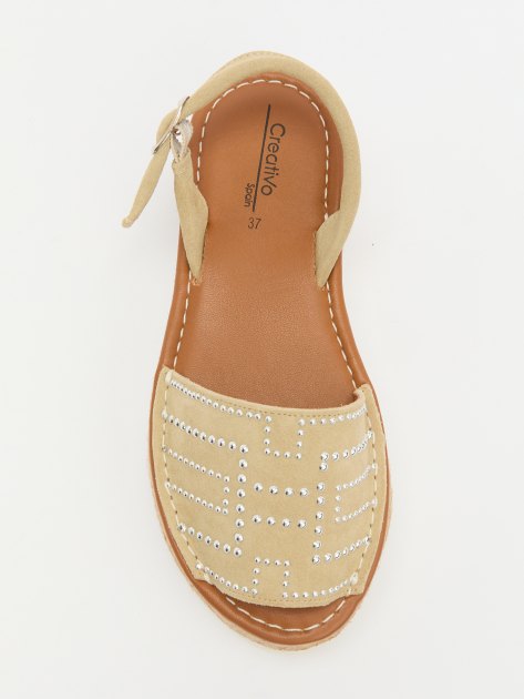 Женские сандалии CREATIVO SPAIN, Артикул 55100, серо-бежевый | 4028395. Ракурс 5
