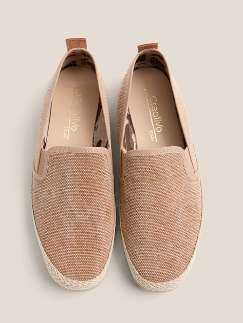 Женские слипоны CREATIVO SPAIN, Артикул 3635/3606, темно-бежевый | 4028399. Ракурс 4 Женские слипоны CREATIVO SPAIN, Артикул 3635/3606, темно-бежевый | 4028399. Ракурс 4