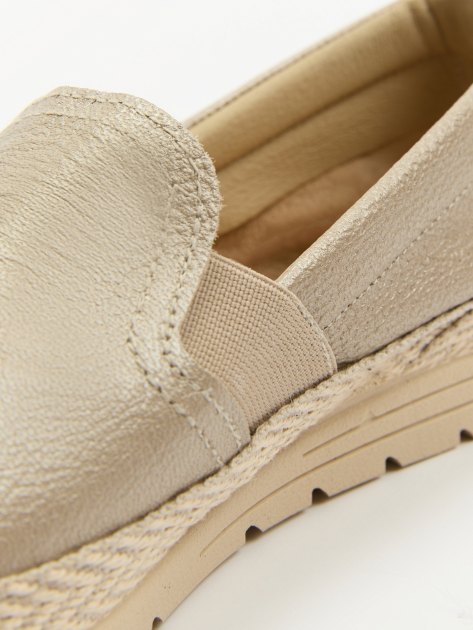 Женские слипоны CREATIVO SPAIN, Артикул 3619/3608, золотисто-серый | 4028443. Ракурс 6