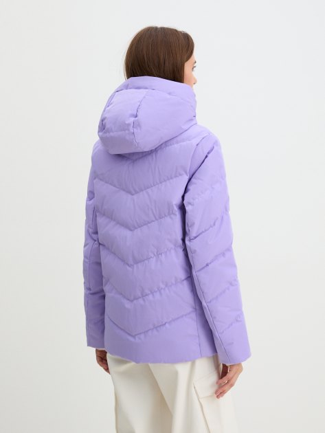 Женский пуховик MAISON DAVID, Артикул MLY23-0607W, лавандовый | 4029640. Ракурс 4
