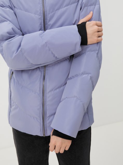 Женский пуховик MAISON DAVID, Артикул MLY23-0607W, фиолетово-голубой | 4029641. Ракурс 3