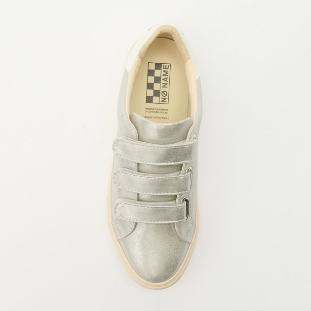 Женские кеды NO NAME ARCADE STRAPS PERFOS, Артикул ARCADE STRAPS PERFOS, серебряный | 4031493. Ракурс 2