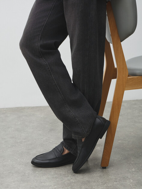 Мужские лоферы TENDANCE, Артикул SN016A-65, черный | 4031742. Ракурс 4