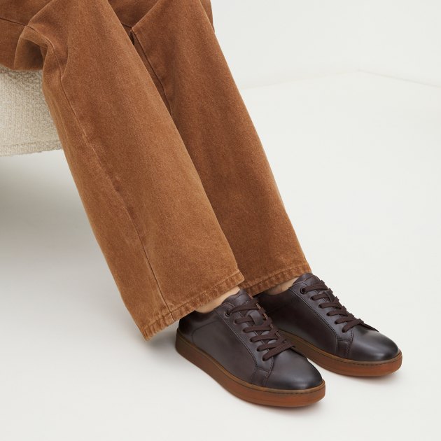 Женские кеды MAISON DAVID, Артикул TM3075F-5, темно-коричневый | 4036323. Ракурс 2