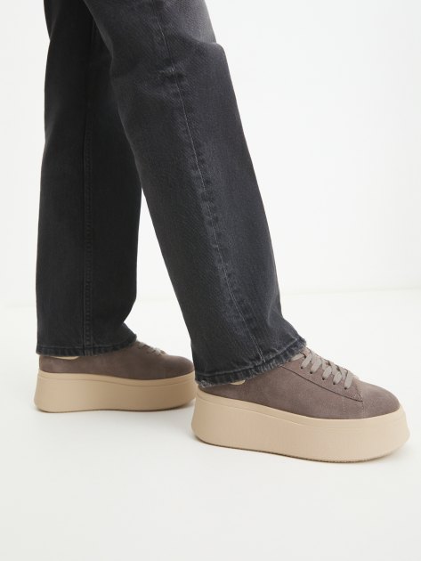 Женские кеды TENDANCE, Артикул YS-38117A-1, серо-коричневый | 4038668. Ракурс 2