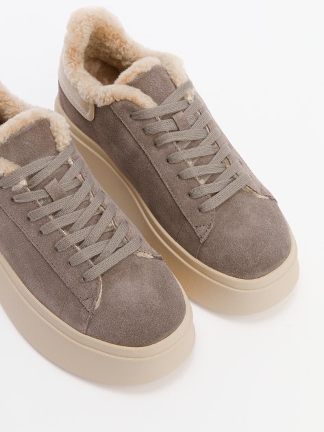 Женские кеды TENDANCE, Артикул YS-38117A-1, серо-коричневый | 4038668. Ракурс 6