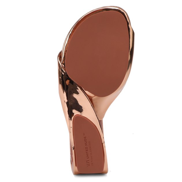 Мюли UNITED NUDE Mobius Hi, Артикул MOBIUS HI, золотой | 4039418. Ракурс 3