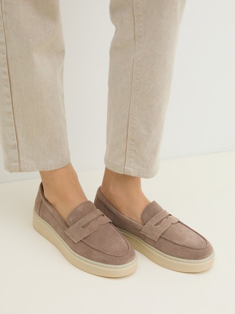 Женские лоферы TENDANCE, Артикул YS-005A-15, серо-коричневый | 4043090. Ракурс 2