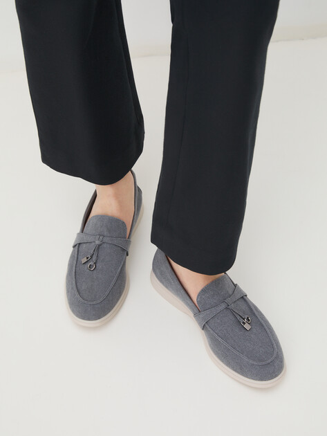Женские лоферы TENDANCE, Артикул YS-2299A-X60, серый | 4043134. Ракурс 2