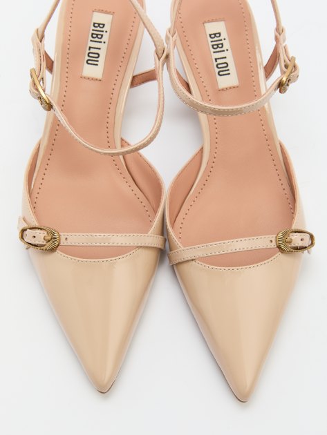 Женские туфли с открытой пяткой (слингбэк) BIBI LOU LINDA 40, Артикул 675Z21VK, розовато-бежевый | 4044003. Ракурс 6
